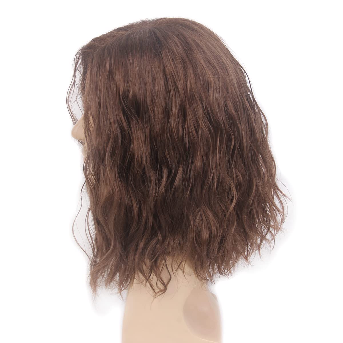 Reewes Mens Wig Long Men Wigs Wig Curly Wave Layered Hair With Cap Flame Redartant Synthetic Hair Wig Natural Hair Wig For Male