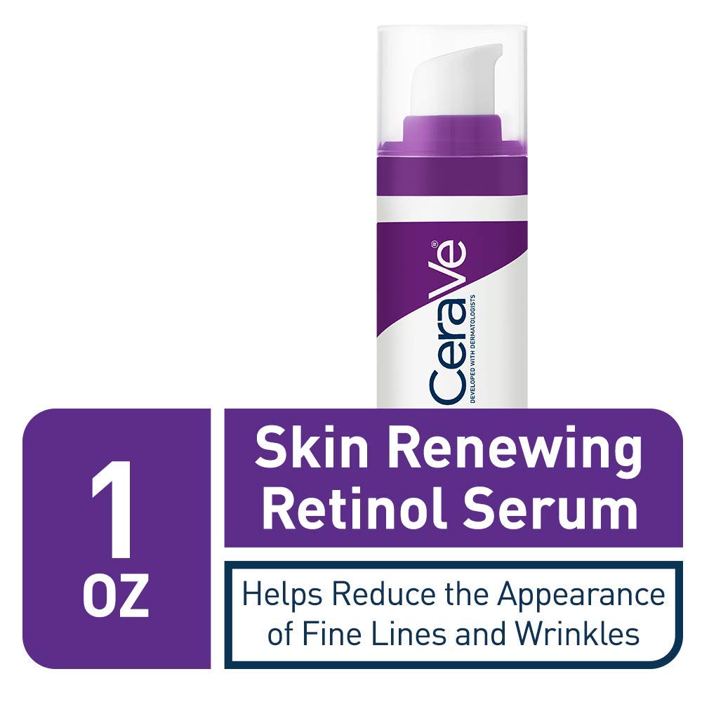 Cerave Anti Aging Retinol Serum For Face, Encapsulated Retinol With Hyaluronic Acid, Niacinamide & Ceramides, Smooths Wrinkles &
