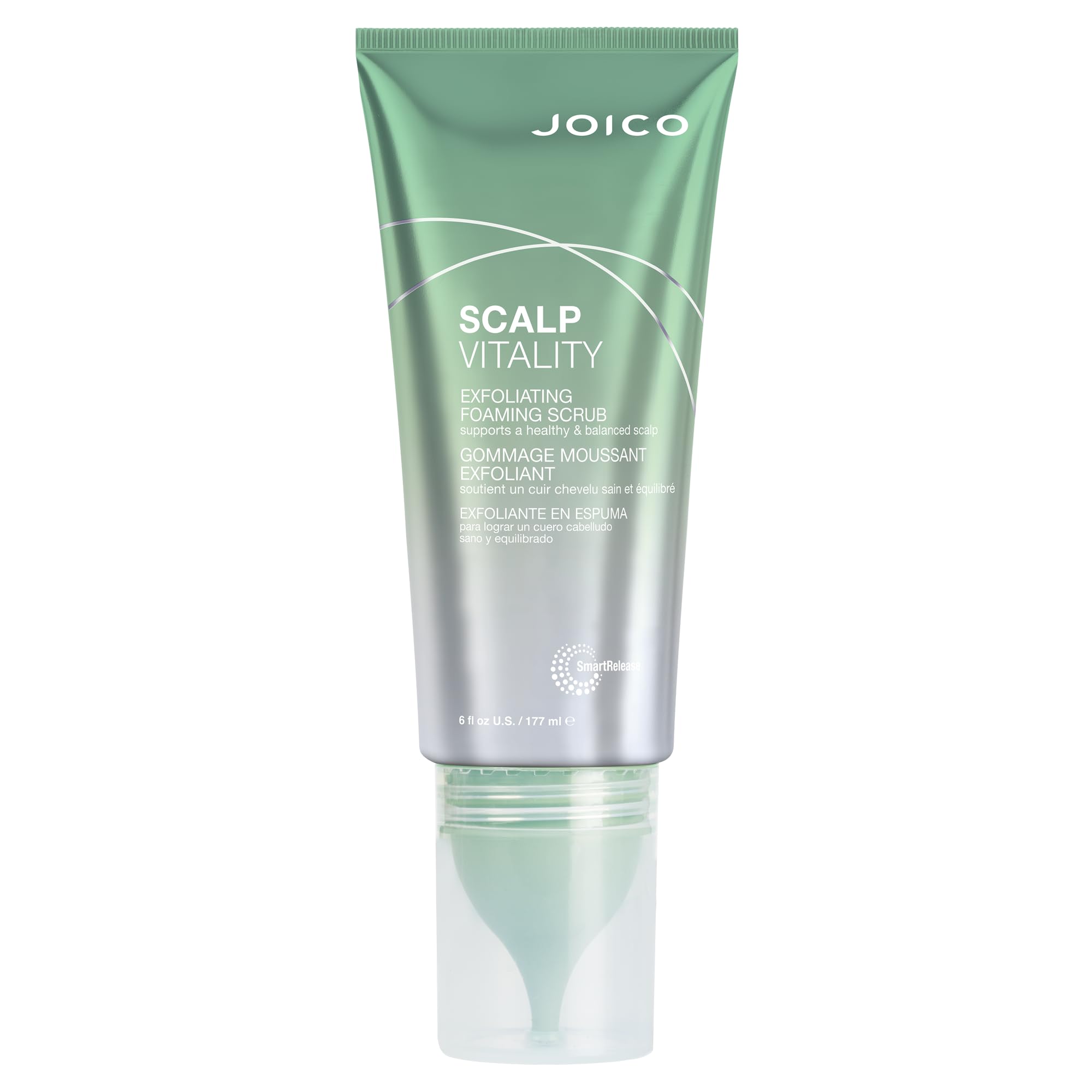 Joico Scalp Vitality Exfoliating Foaming Scrub | Supports A Healthy & Balanced Scalp | For Dry, Oily and Itchy Scalp | Removes E