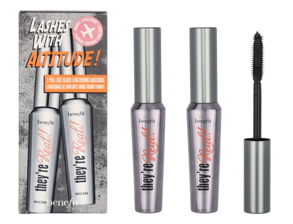 Benefit Cosmetics Theyre Real Beyond Mascara Duo Set Black, 0.3 Ounce