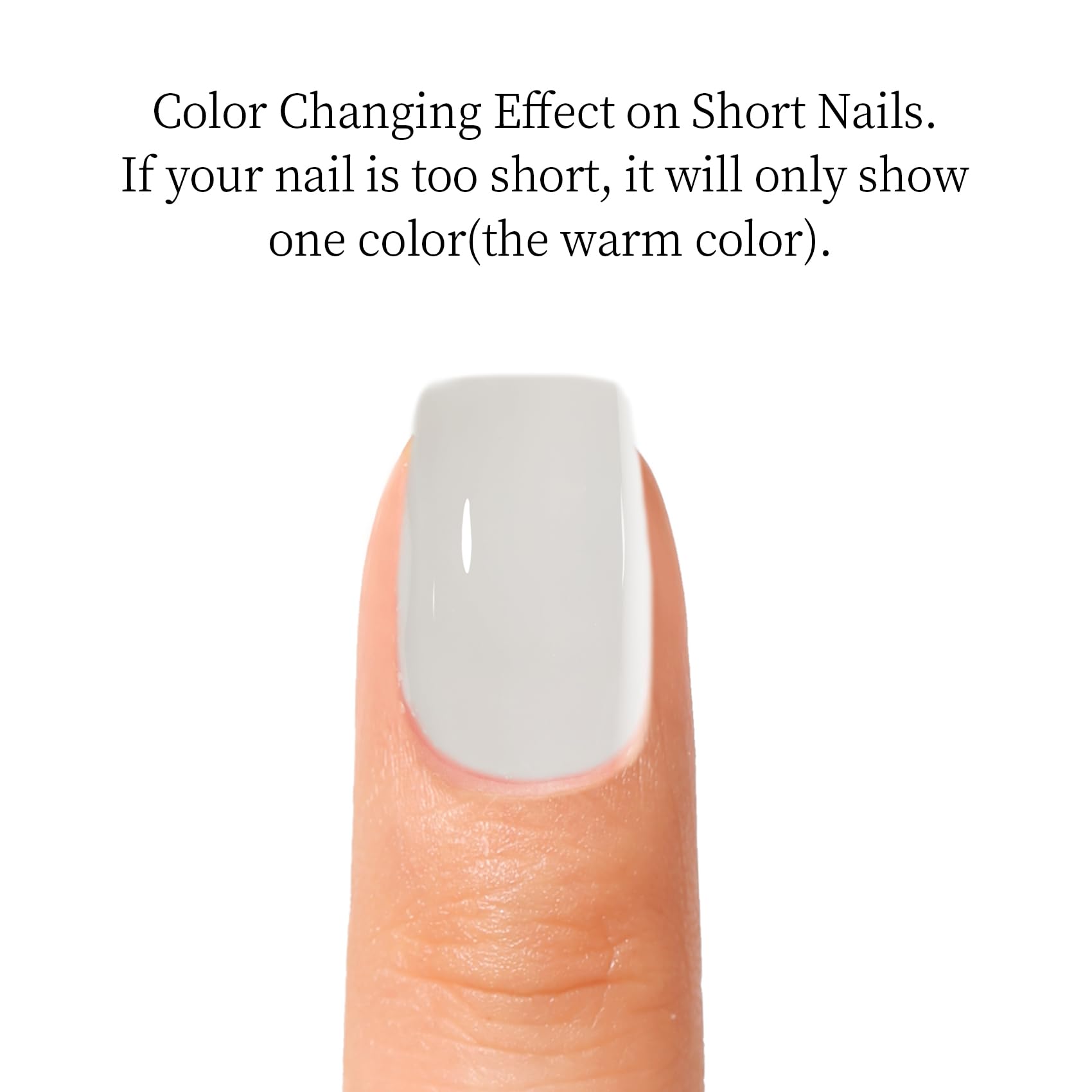 Maychao 15Ml Color Changing Gel Nail Polish 1Pc Black-Light Grey Tepaerature Change Gel Polish Soak Off Nail Polish Nail Art Man