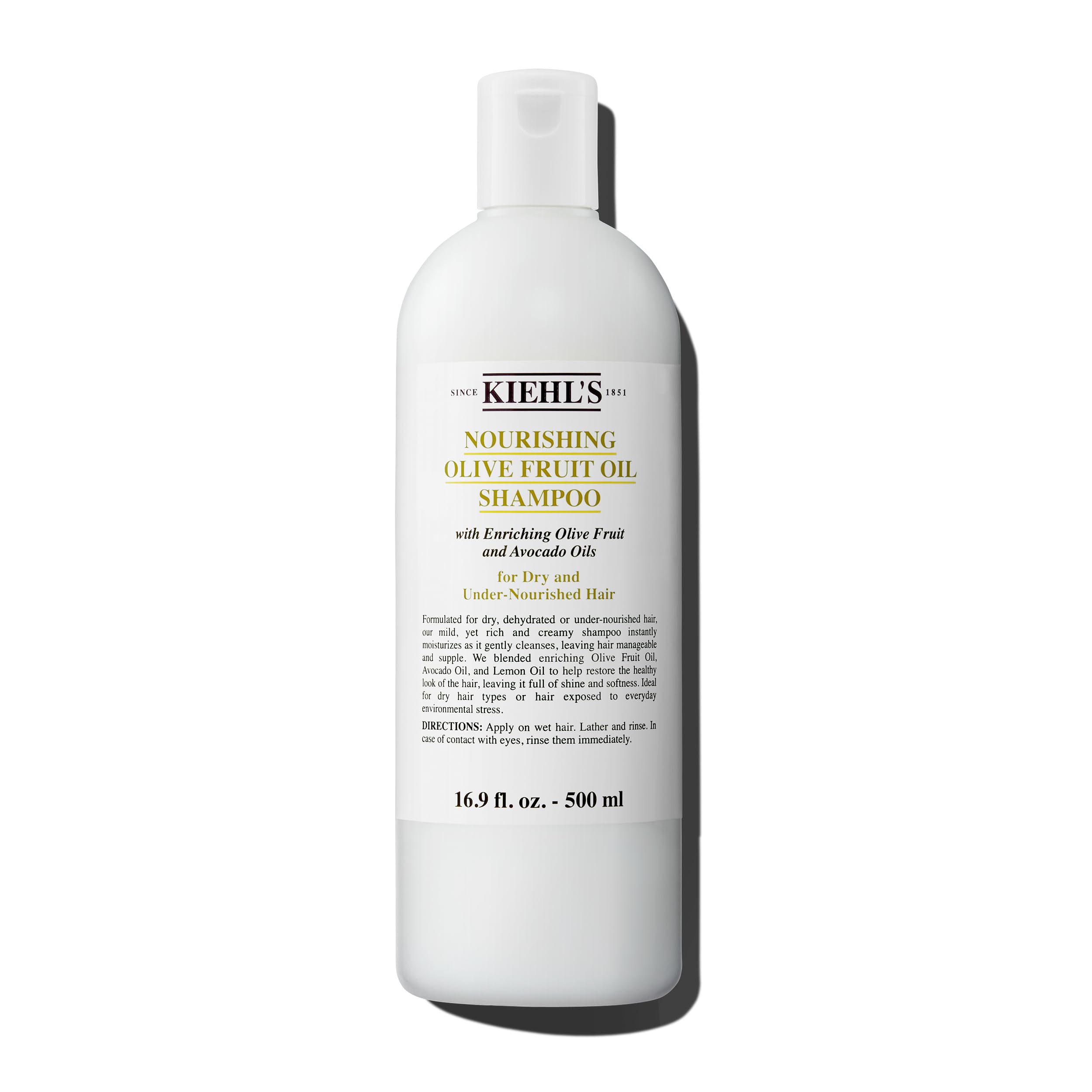 Kiehls Nourishing Olive Fruit Oil Shampoo, Moisturizing Hair Shampoo for Dry & Damaged Hair, Leaves Hair Soft and Shiny, Restor