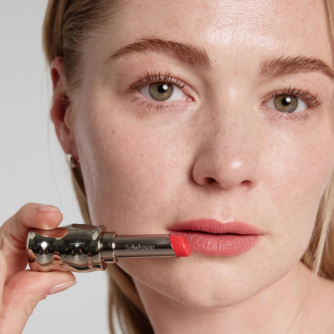 Sulwhasoo Perfecting Lip Color, Rose - Korean Tinted Lip Balm, Nourishes, Hydrates & Moisturizes, Natural Look, Soothes Dry, Fla