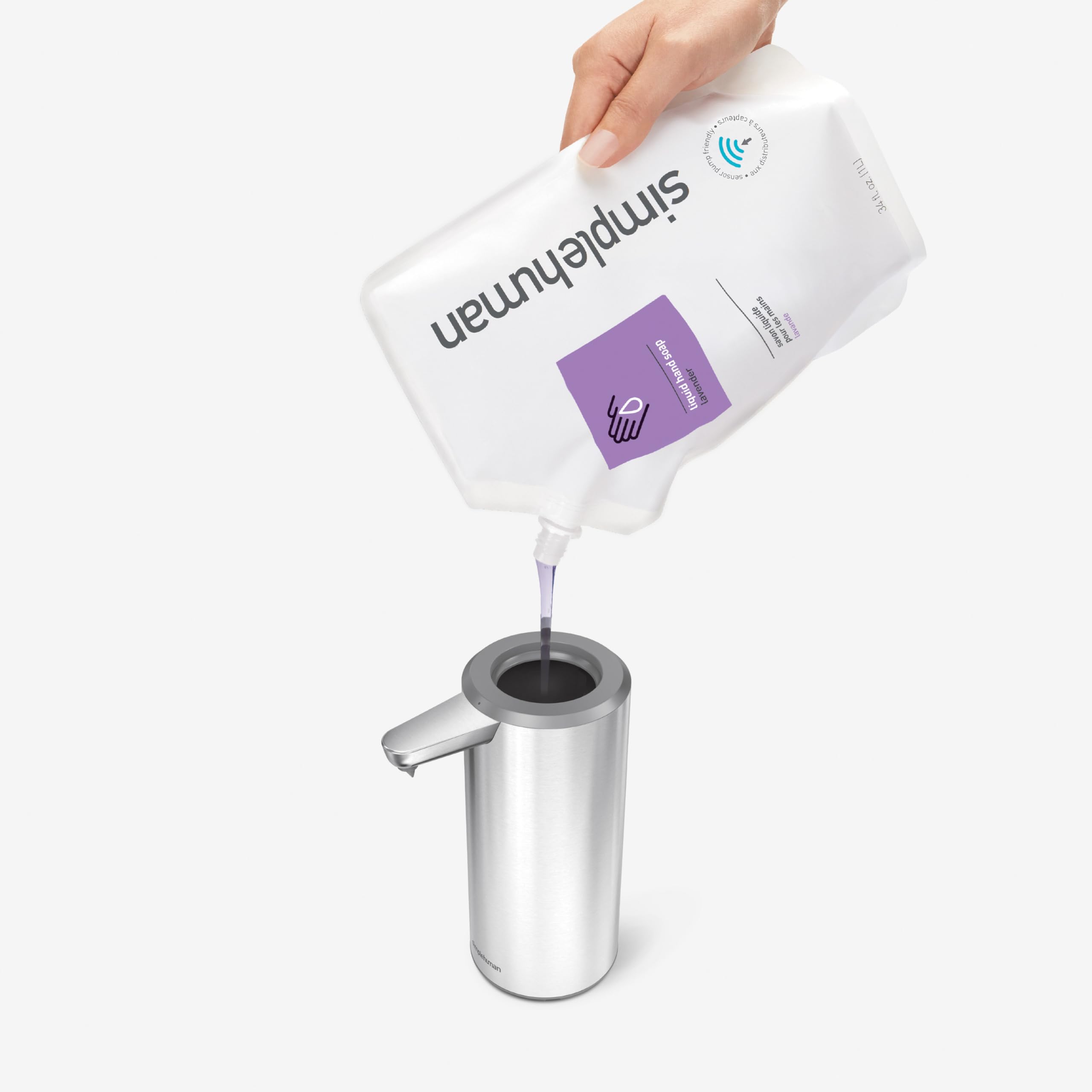 Simplehuman Geranium Moisturizing Liquid Hand Soap Refill Pouch, 34 Fl. Oz