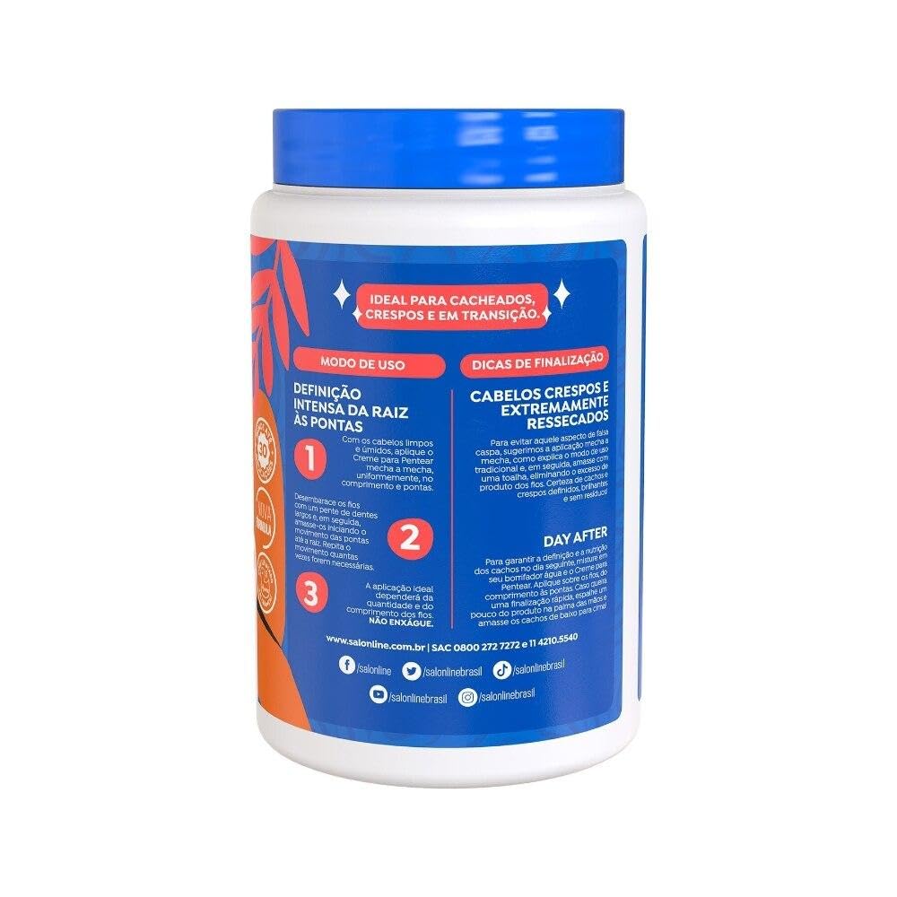 Linha Tratamento (Creme Para Pentear) Salon Line - Hidratacao Profunda 1000 Gr - (Salon Line Treatment (Combing Cream) Collectio