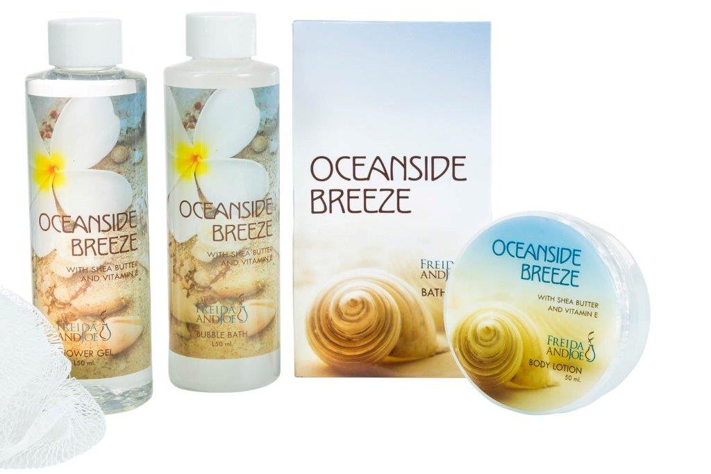 Home Spa Bath Basket Fresh Aquatic Oceanside Breeze Spa Set For Women Bath & Body Set For Women Shower Gel, Bubble Bath, Body Lo
