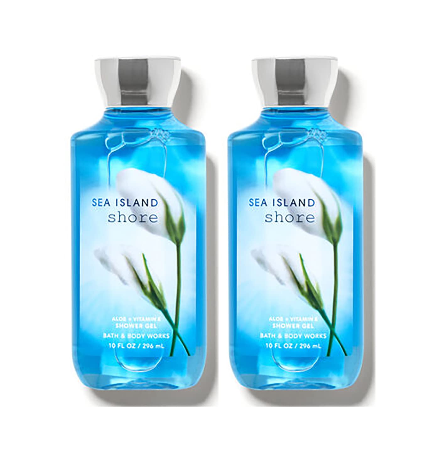 Bath and Body Works Sea Island Shore Shower Gel 10 Oz 2 Pack (Sea Island Shore)