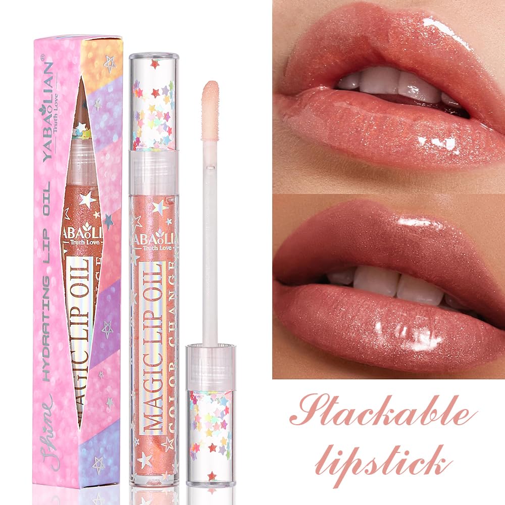 Petansy Shimmery Glitter Lip Gloss 6 Colors Liquid Lipstick Set Plumping Lip Oil | Syrupy Gloss | Long Lasting | Moisturizing| H