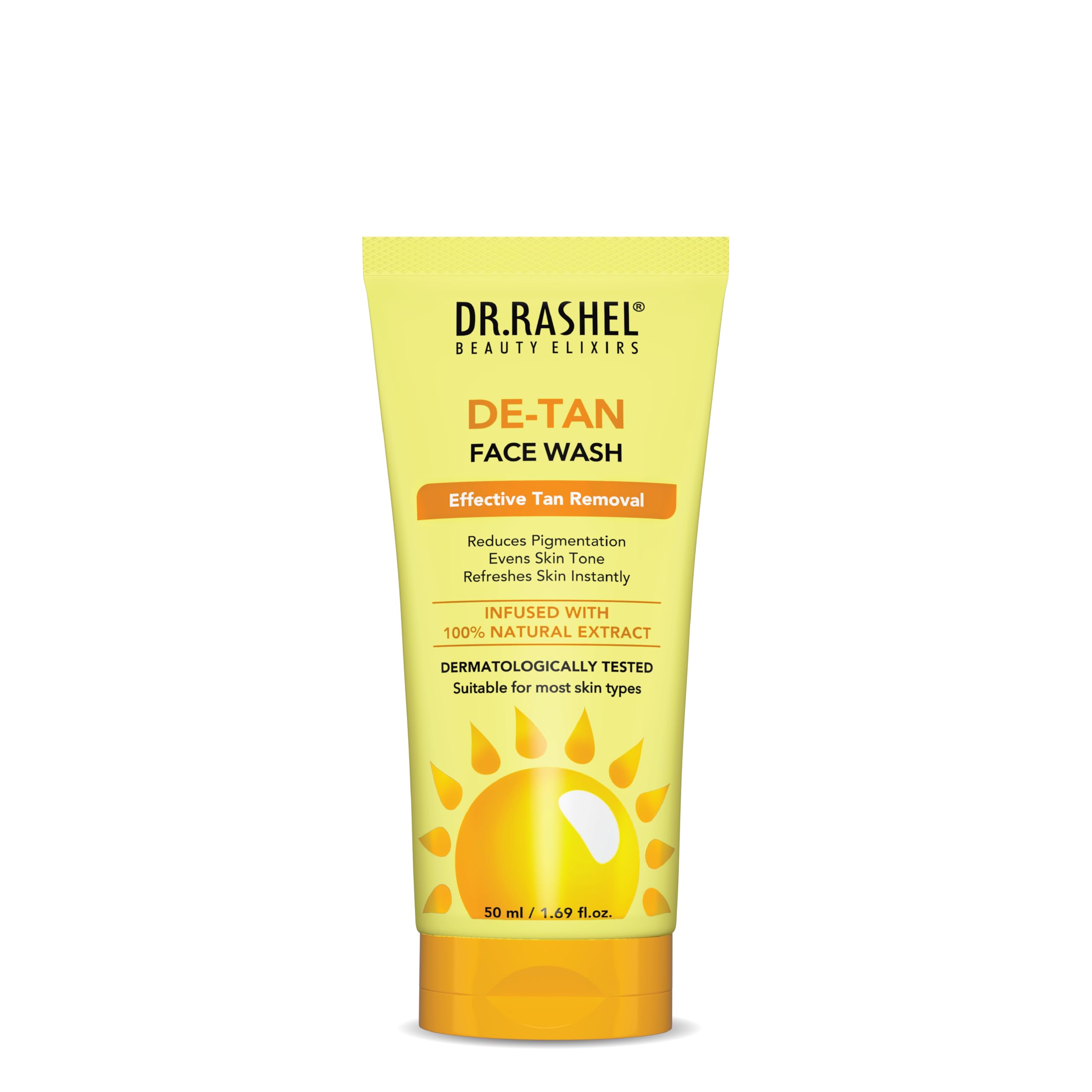 Dr.Rashel DeTan With Clove & Peppermint For Tan Removal & Fresh Skin | All Skin Types Face Wash| 50Ml