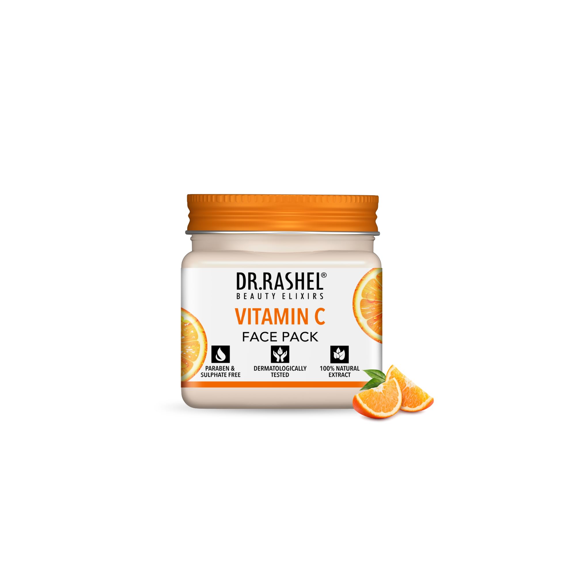 Dr.Rashel Vitamin C Face Pack 45Ml | Brightening & AntiAging Face Pack With Vitamin C & Hyaluronic Acid | Even Skin Tone & Radi