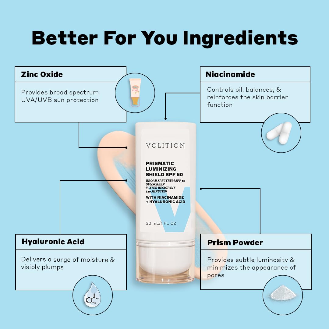 Prismatic Luminizing Mineral Shield SPF 50 with Niacinamide + Hyaluronic Acid