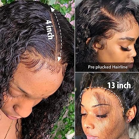 30 Inch Lace Front Wigs Human Hair 180% Density 13X4 Wet And Wavy Water Curly Hd Lace Front Wigs Human Hair Wigs For Black Women
