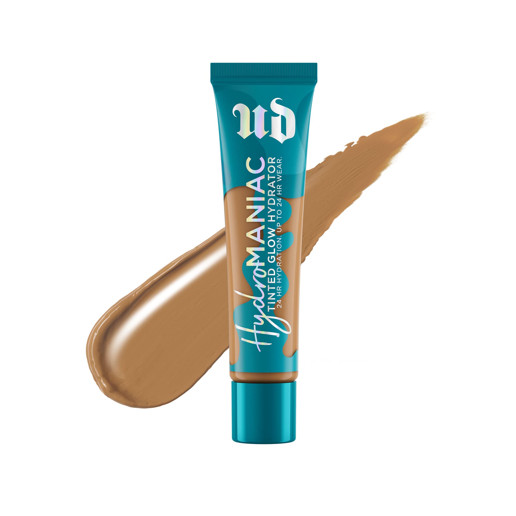 Urban Decay Hydromaniac Dewy Foundation (60 Medium Deep Warm), Hydrating Tinted Moisturizer for Dry Skin, Buildable Medium Cover
