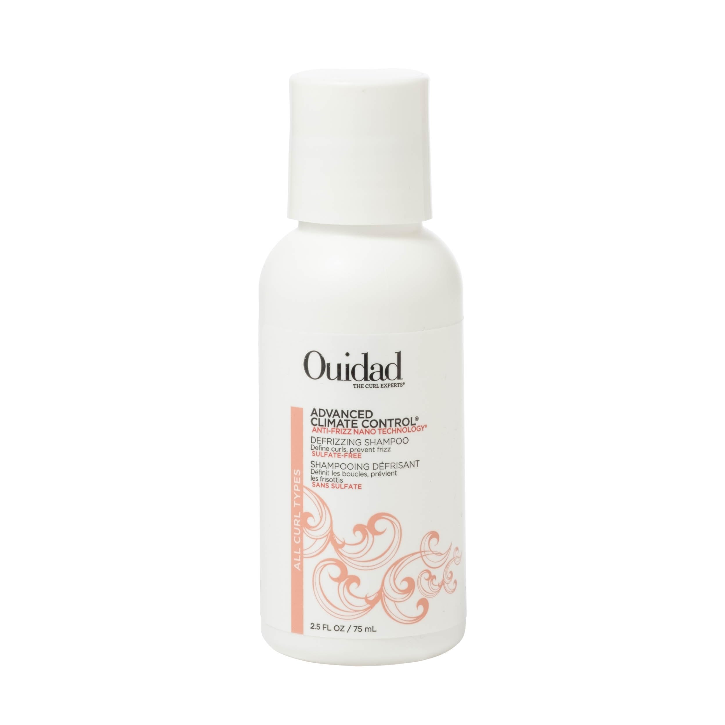 Ouidad Advanced Climate Control Defrizzing Shampoo - 2.5 fl oz, Curl Defining Hair Shampoo, Anti-Frizz Nano Technology, Sulfate-