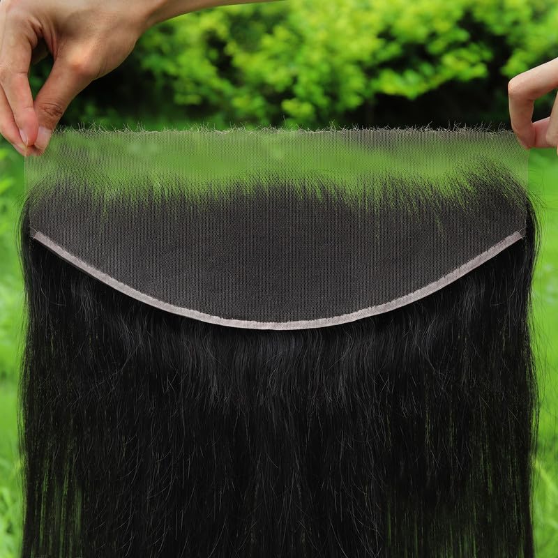 Beeos 13X4 Skinlike Real Hd Lace Frontal Only, 0.10Mm Ultra-Thin Invisible Swiss Lace Vivid Clean Pre Plucked Natural Hairline V