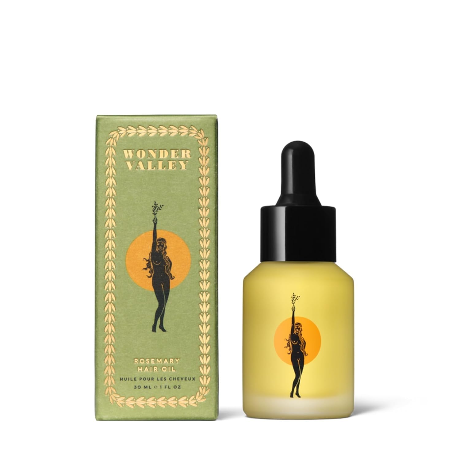 WONDER VALLEY - Rosemary Hair Oil | Vegan, Cruelty-Free, Sulfate-Free | Boosts Shine, Tames Frizz, and Strengthens Hair (1 fl oz