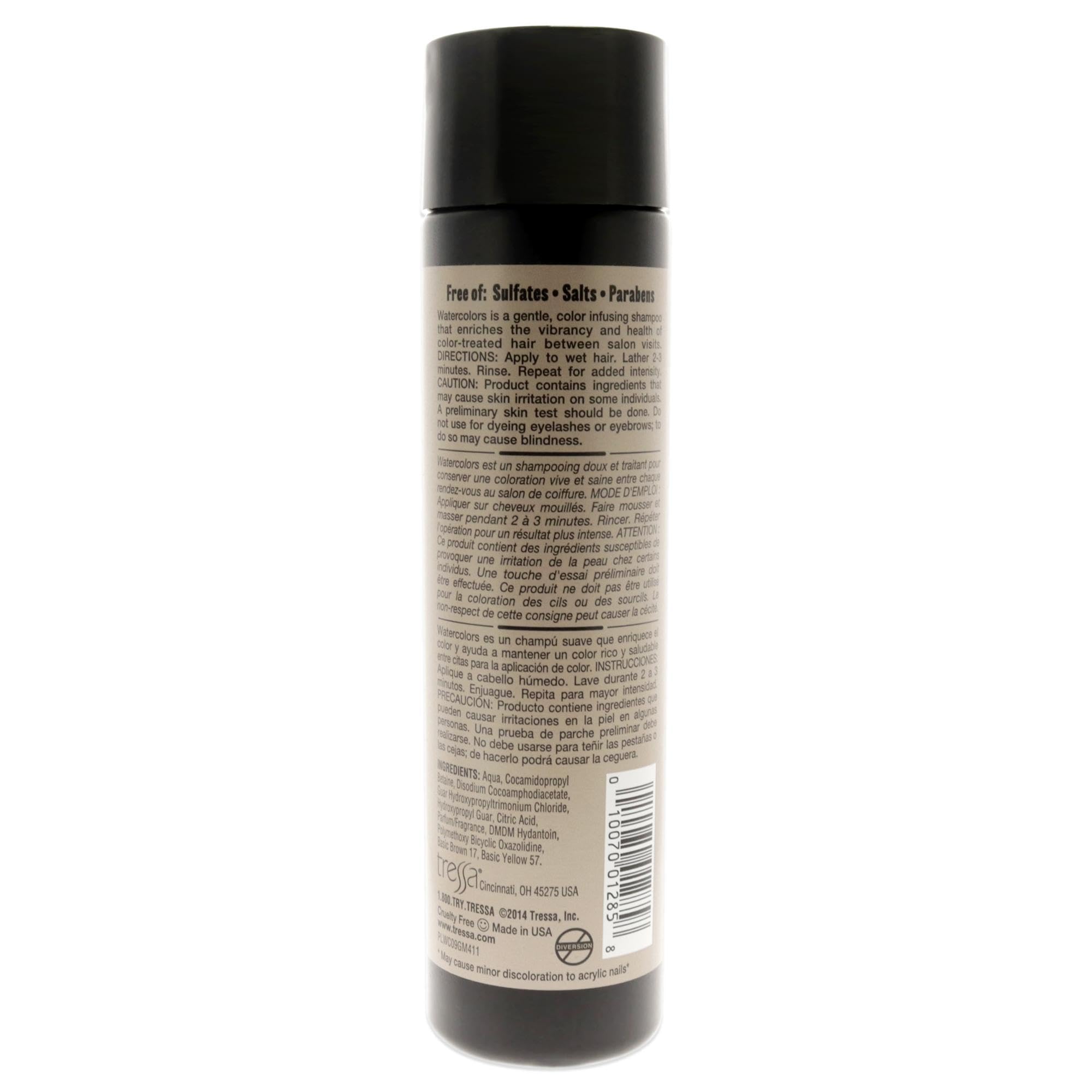 Watercolors Semi Permanet Color Depositing Shampoo. Sulfate & Paraben Free To Maintain & Enhance Hair Color 8.5 Oz - Golden Mist