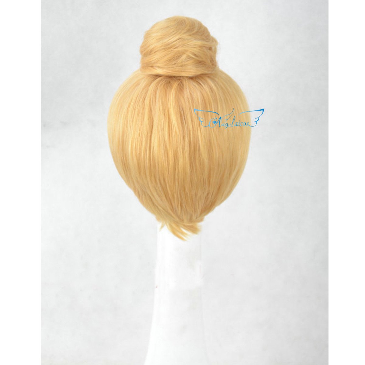 Angelaicos Women's Prestyled Buns Party Anime Cosplay Costume Wig Short Blonde