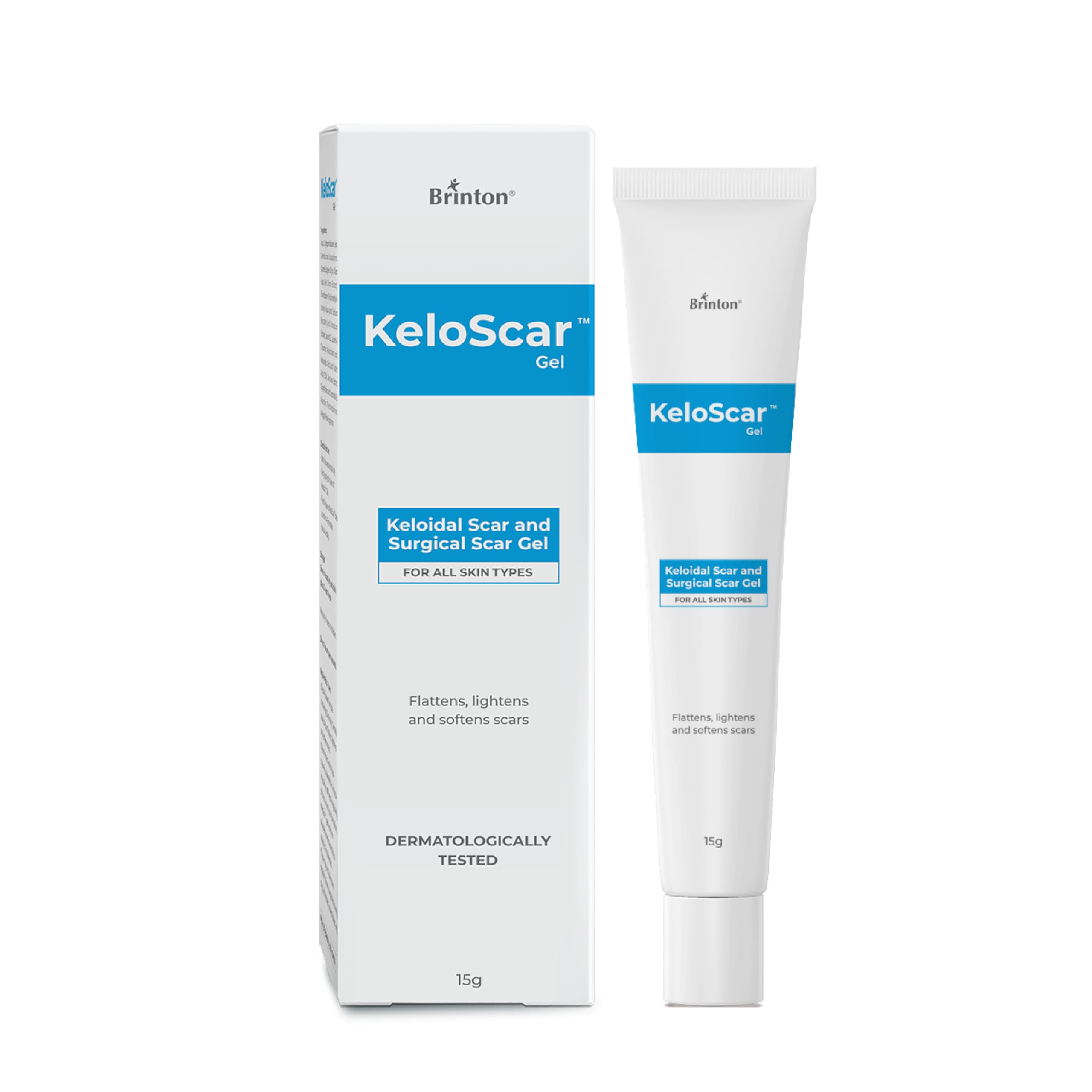 Brinton Keloscar Gel | Surgical Scar Gel For All Skin Types | Lightens, Softens & Heals Scars | Dermatologically Tested | Protec