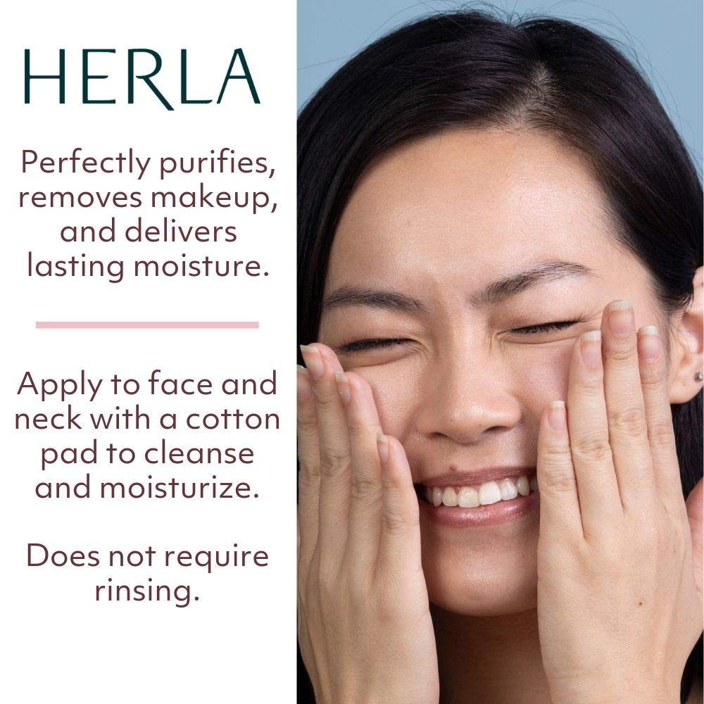 Herla Beauty - Damask Rose Line | Moisture Retaining And Purifying Micellar Water - Removes Makeup And Eliminates Impurities