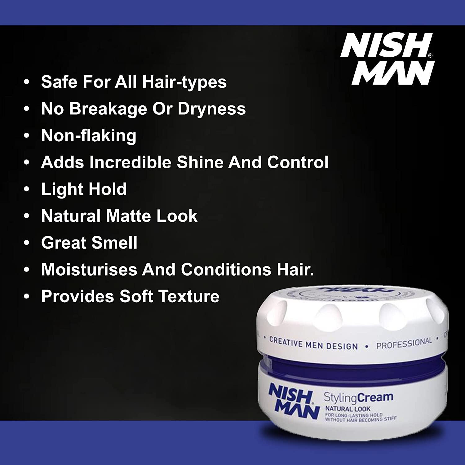 nishman Hair Styling Series (N.6 Cream Wax, 150ml)