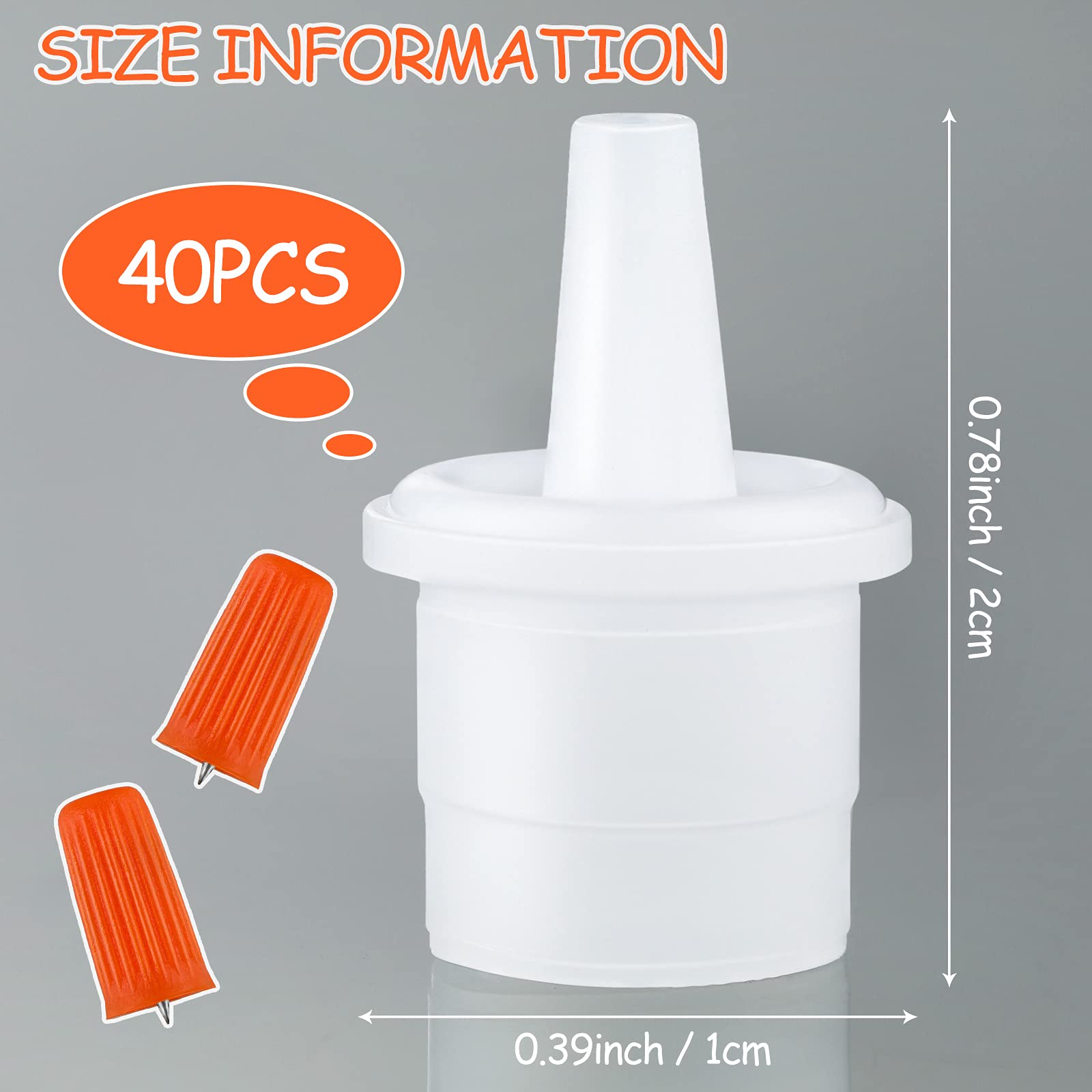 44 Pieces Eyelash Glue Replacement Eyelash Glue Bottle Nozzle Caps Lash Bottle Plug Mouth Tips Eyelash Glue Bottle Plug Glue Bot
