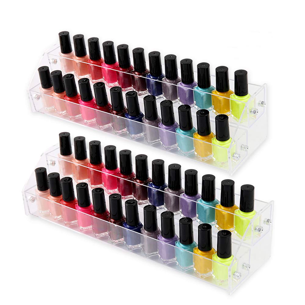 Acrylic Organizer Storage Case Brochure Display Holders for Essential Oil Cosmetic Dropper Bottle Condiment Nail Polish Paint Ra