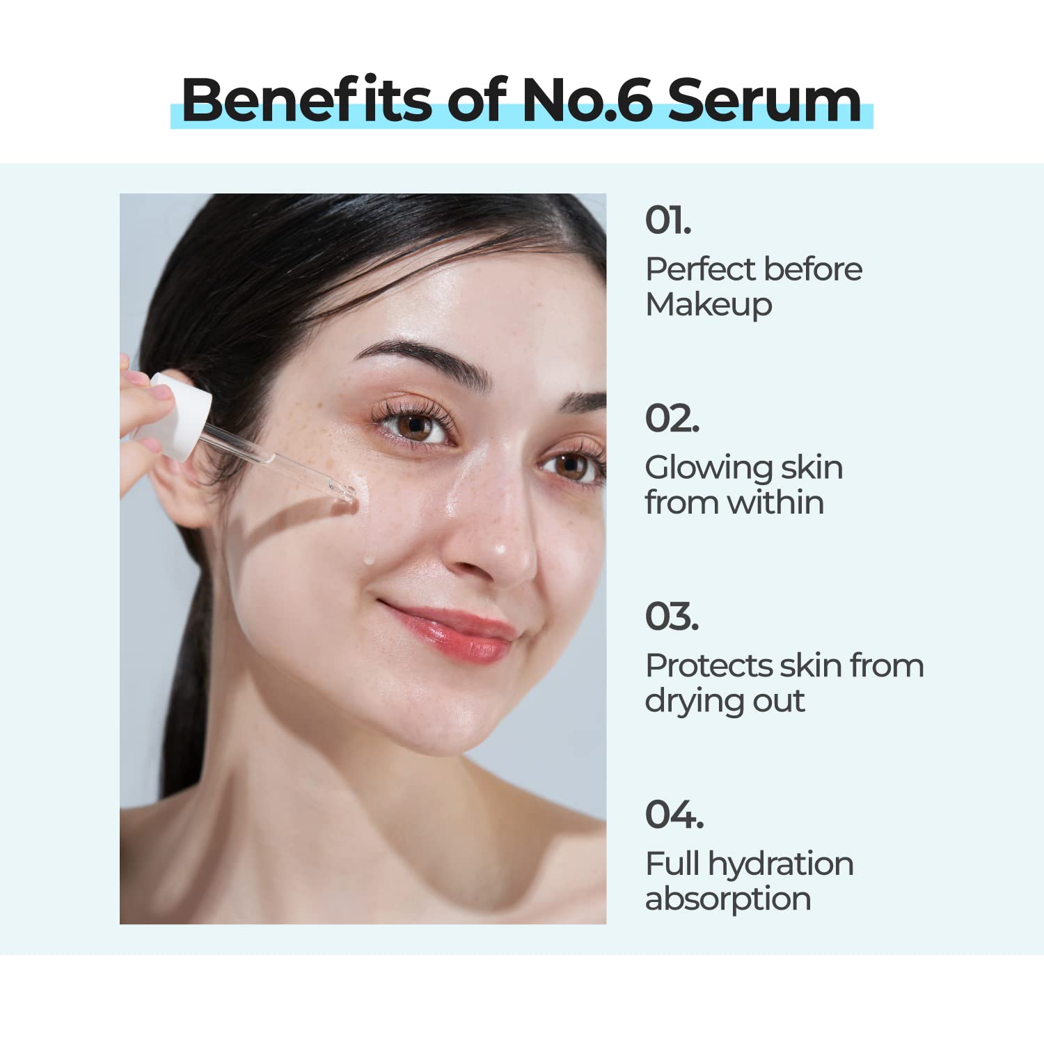Numbuzin No.6 Deep Sleep Mask Serum | Instant, Long Lasting Hydration, Hyaluronic Acid, Niacinamide, Refreshing Iceland Glacier