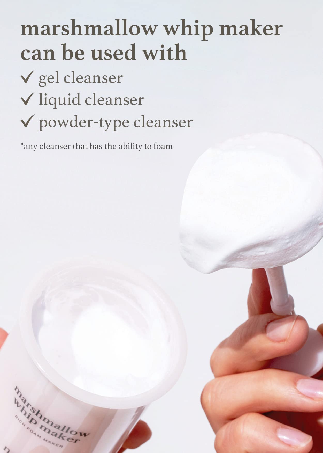 Nooni 2-In-1 Much Needed Facial Cleansing Kit - Whip Maker  Face Cleanser Gift, Gift Set, Foam Maker, Remove Impurities, Daily R