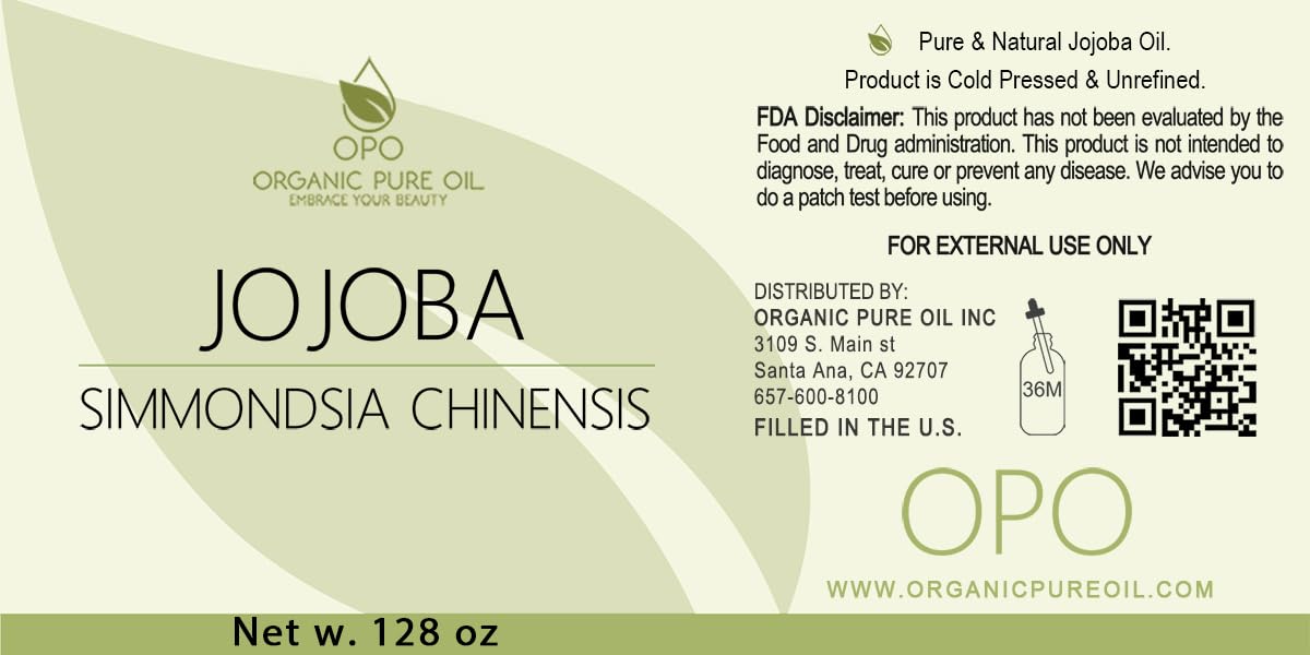 Golden Jojoba Oil - Pure Cold Pressed, Non-GMO, Bulk 128 oz - 1 Gallon Hohoba Carrier Oil for DIY, Formulations, Essential Oils,