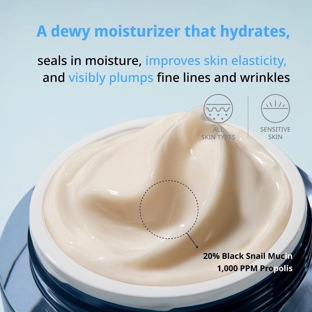 Dr.G Black Snail Cream, 50Ml - Snail Mucin Moisturizer, Snail Mucin Serum, Face Moisturizer, Facial Moisturizer Face Cream, Crem