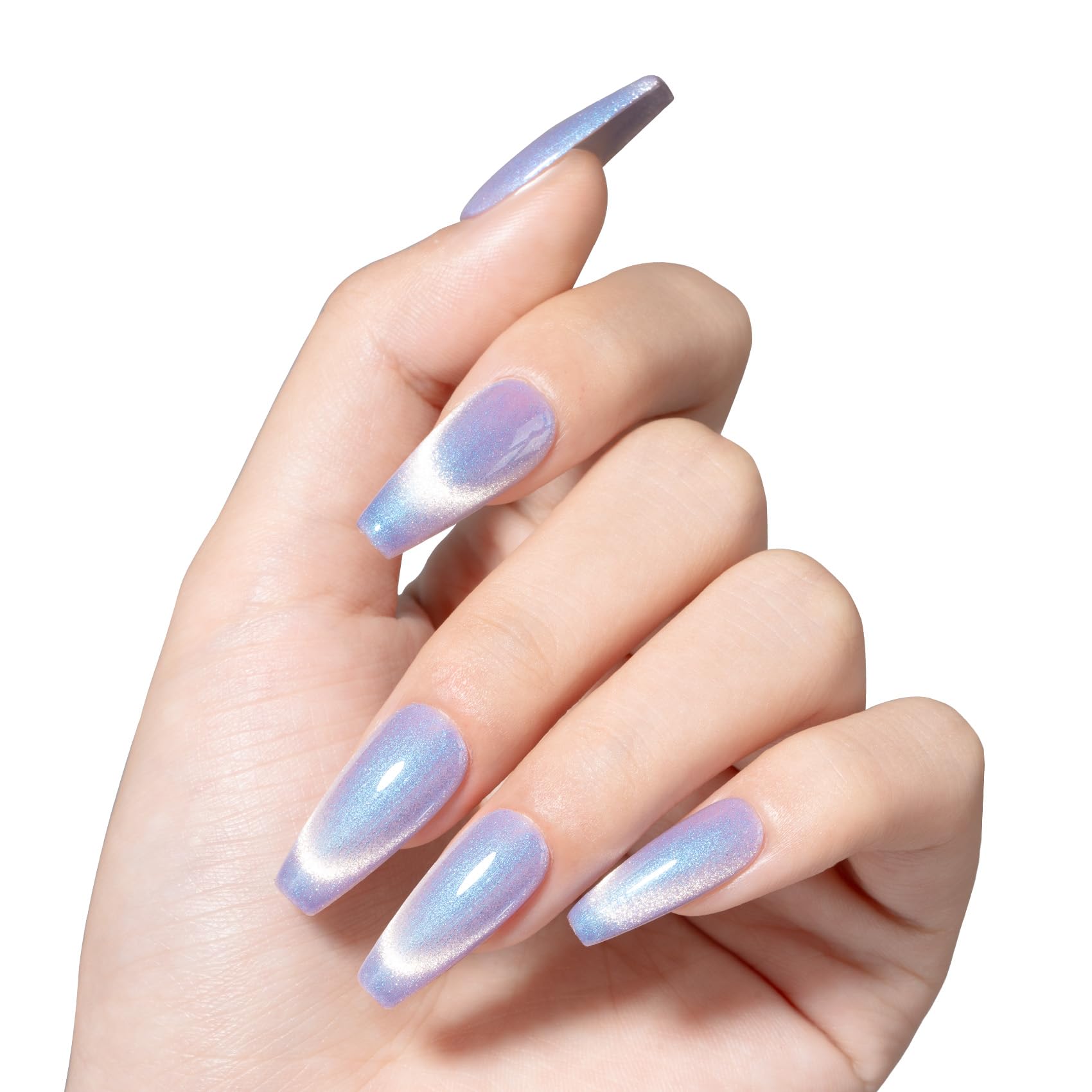Maychao 15Ml Cat Eye Gel Nail Polish 1Pc Aurora Mermaid 04 Gel Polish With Magnet Soak Off Holographic Magnetic Nail Polish For