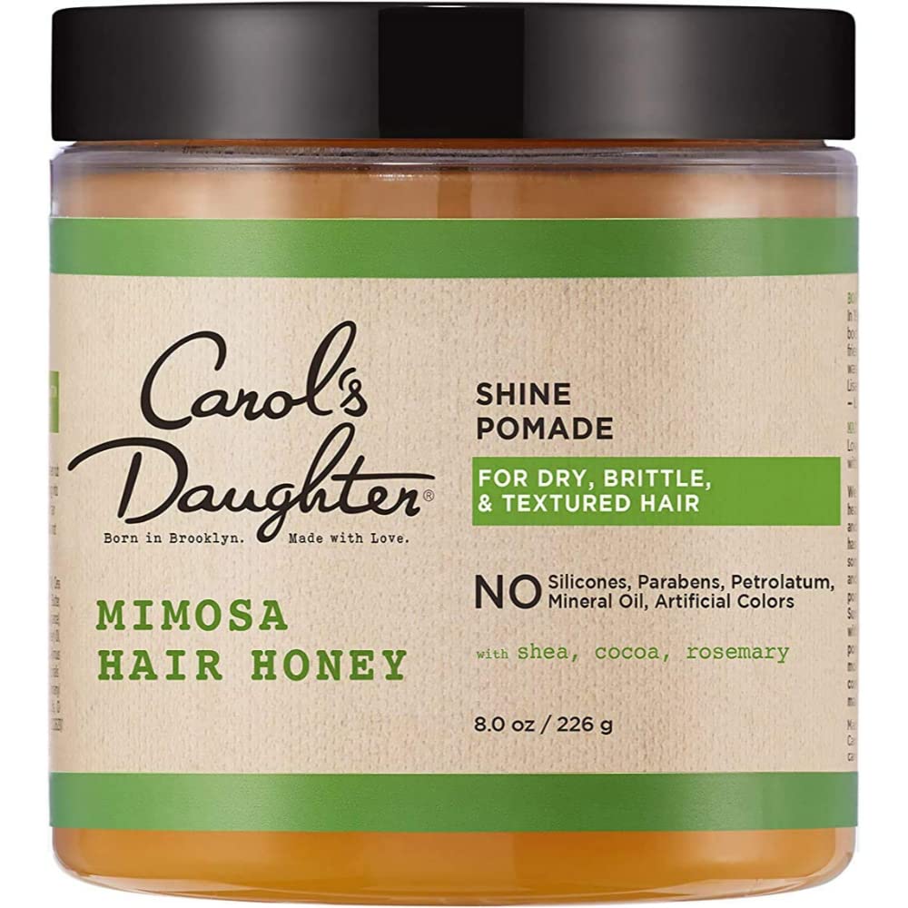 Carol's Daughter Mimosa Hair Honey Shine Pomade - 8 oz, with Shea Butter & Rosemary Oil for Textured & Curly Hair