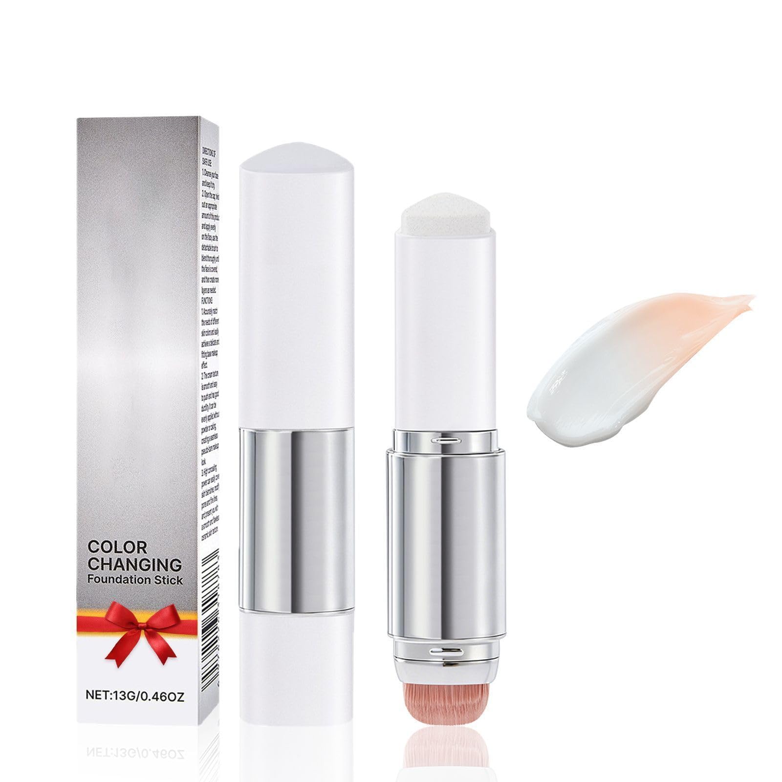 Color Changing Foundation Stick, White Foundation for Mature Skin, Natural