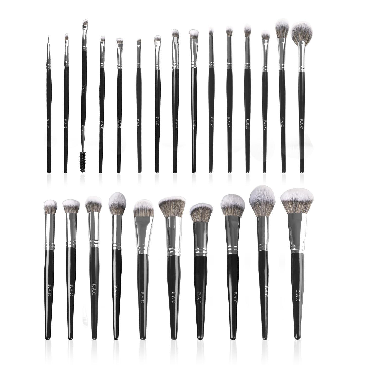 Pac Synthetic Series Complete Professional Brush Set | Feather Soft Synthetic Bristles | Sturdy Pouch