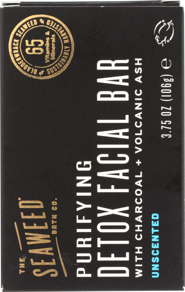 The Seaweed Bath Co. Purifying Detox Facial Bar (Unscented) Pack 2