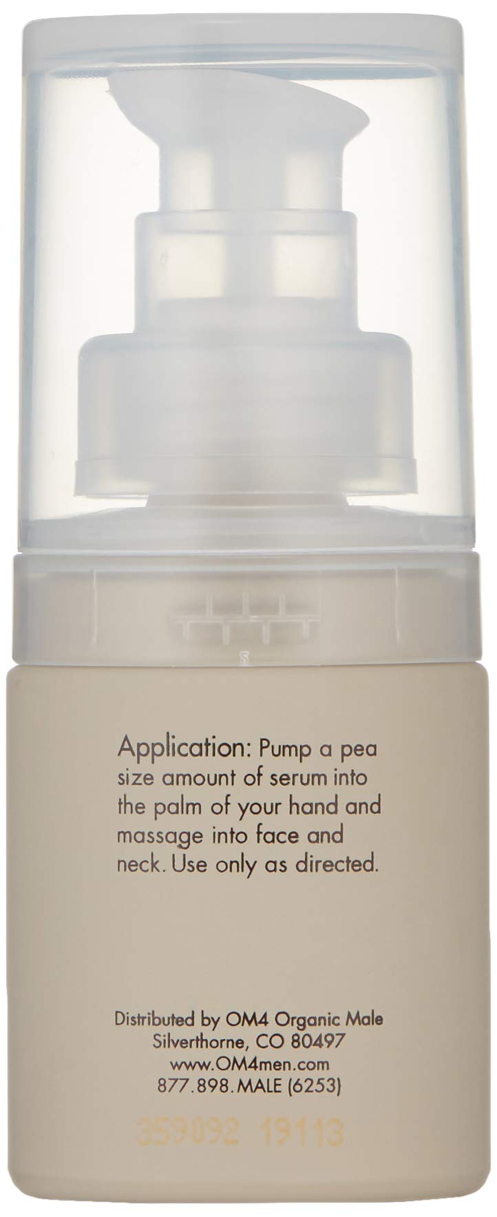 Organic Male OM4 Dry STEP 3: Warm Sands Botanical Youth Serum - Men's Skincare With anti-aging Vitamin C, Aloe Vera, and Hyaluro
