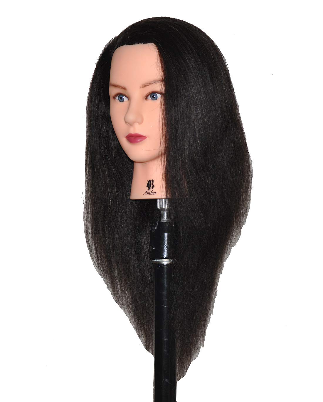 Bellrino 18-19 Cosmetology Mannequin Manikin Training Head with Human Hair