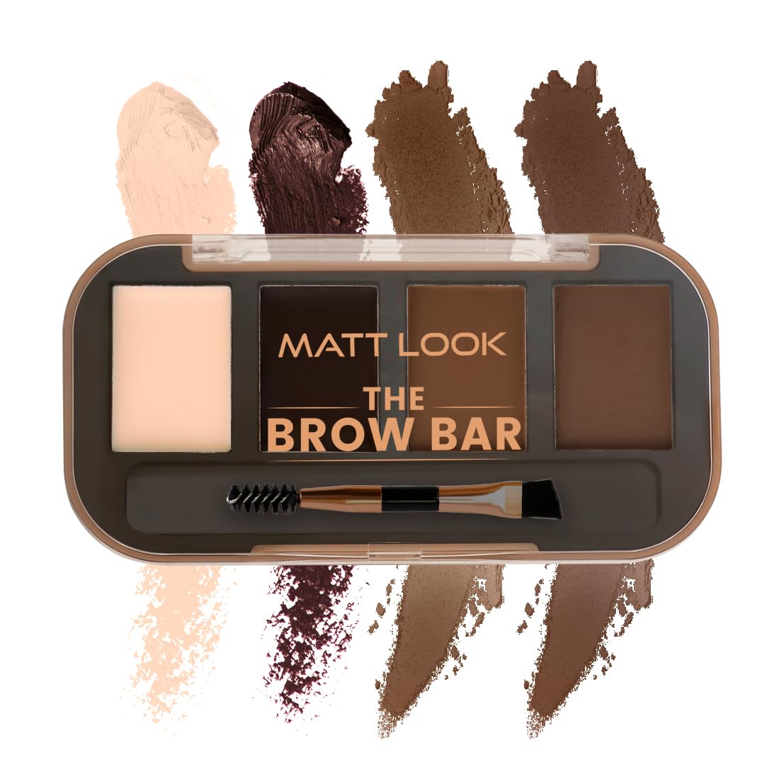 Matt Look Eyebrow Palette With Wax Cream |TravelFriendly Eyebrow Palette With Blendable Colors For Face Makeup | Shade Natural