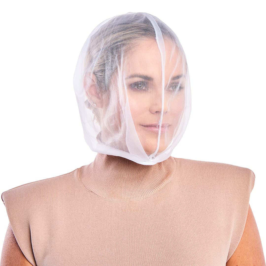 Betty Dain Makeup Protector Hood, Nylon Chiffon, Machine Washable, White, 1 Count, Model 51