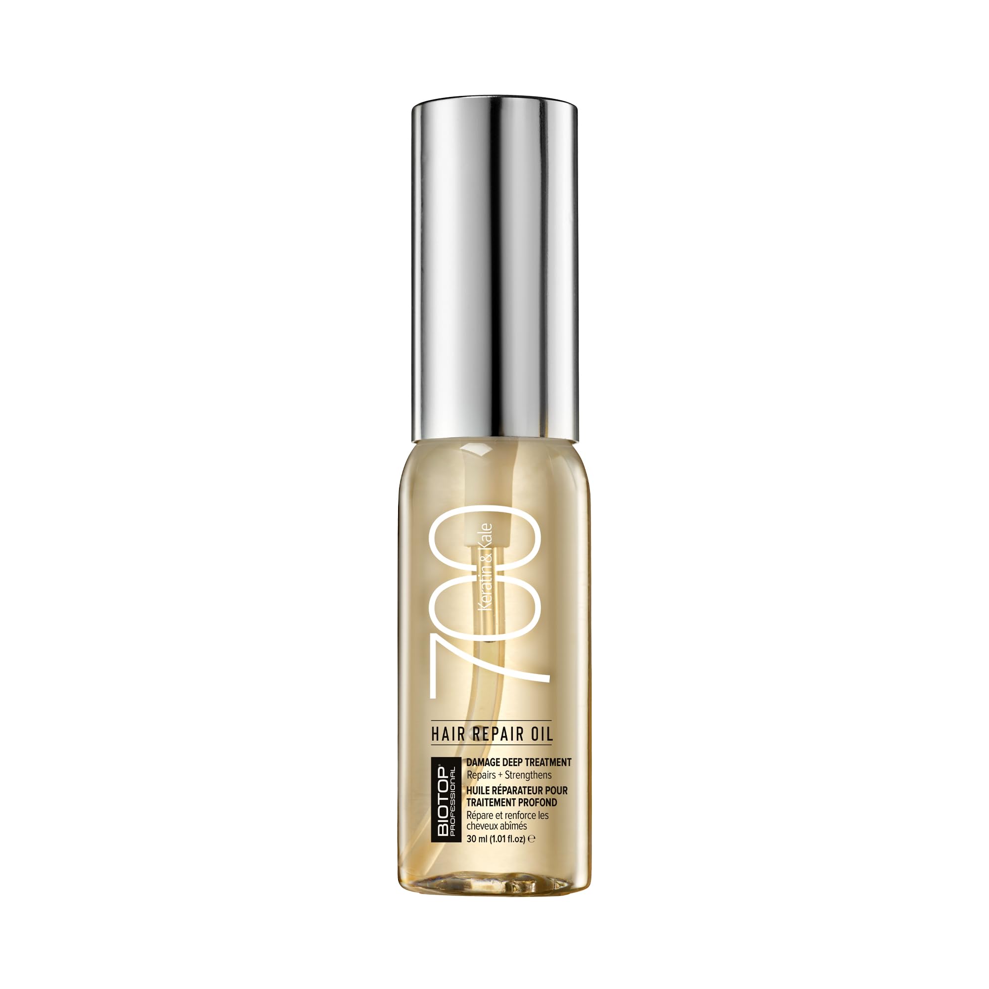 Biotop Professional 700 Keratin + Kale Hair Repair Oil - Damaged Hair Treatment to Repair and Rebuild - For Coarse, Frizzy, Dama