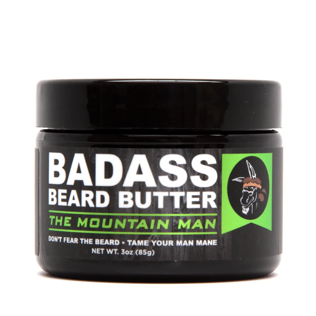 Badass Beard Care Beard Butter For Men - The Mountain Man, 3 Oz - Made Of Natural Ingrediens For Healthy, Soften And Itchness Fr