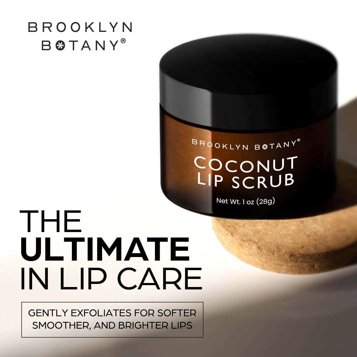 Brooklyn Botany Lip Scrub Exfoliator 1 Oz - Lip Moisturizer For Dry Lips And Chapped Lips - Gentle Lip Exfoliator For Smooth And
