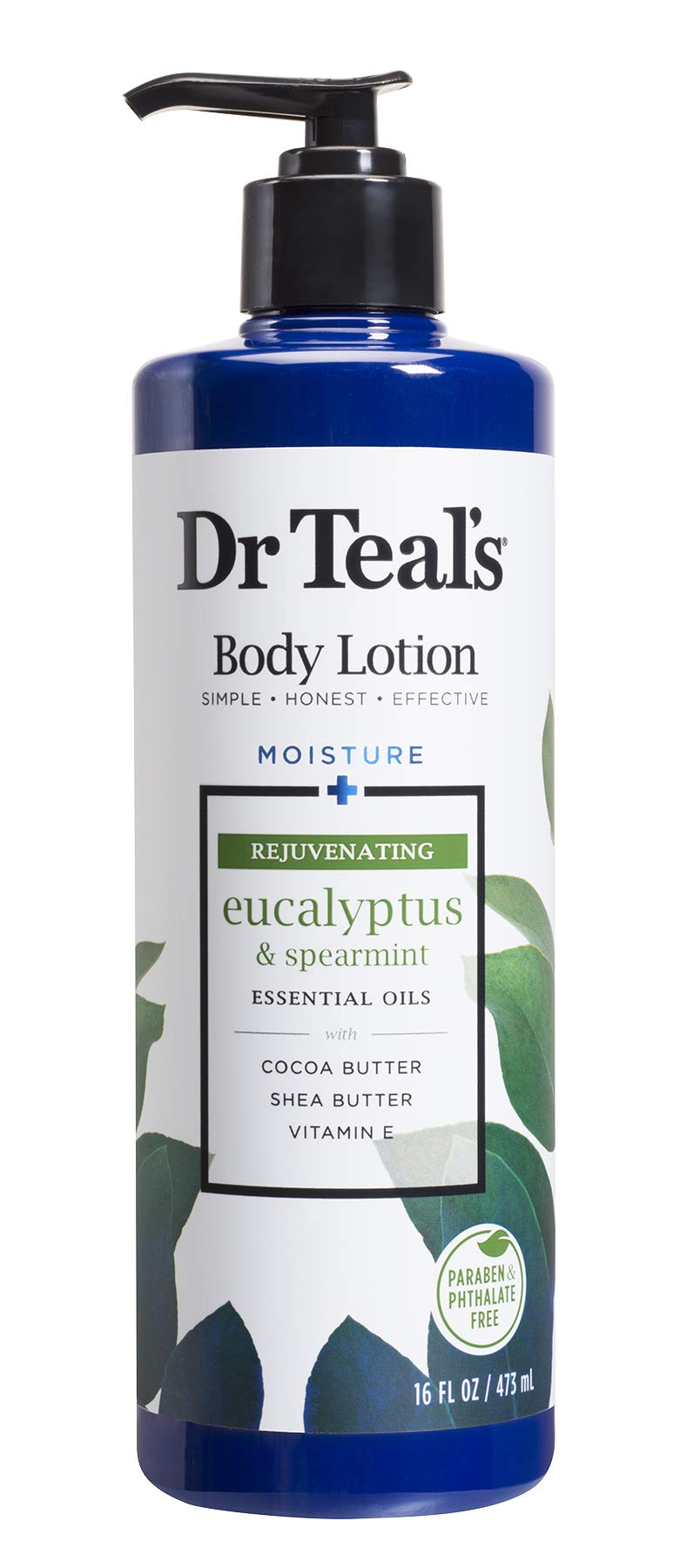 Dr Teal's Body Lotion, Rejuvenating Eucalyptus & Spearmint, 16 oz