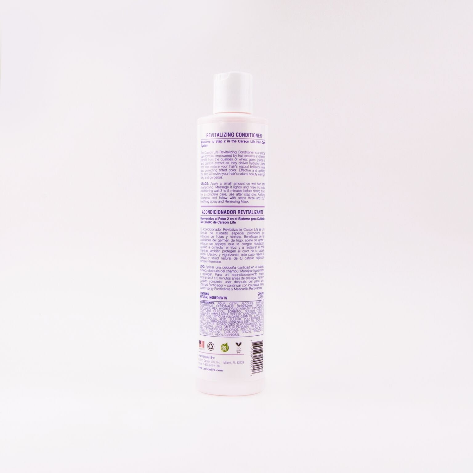 Carson Life Revitalizing Hair Conditioner For Color Treated Hair - 10 Oz - Men, Women - All Hair Types - Wheat Germ, Jojoba Oil,