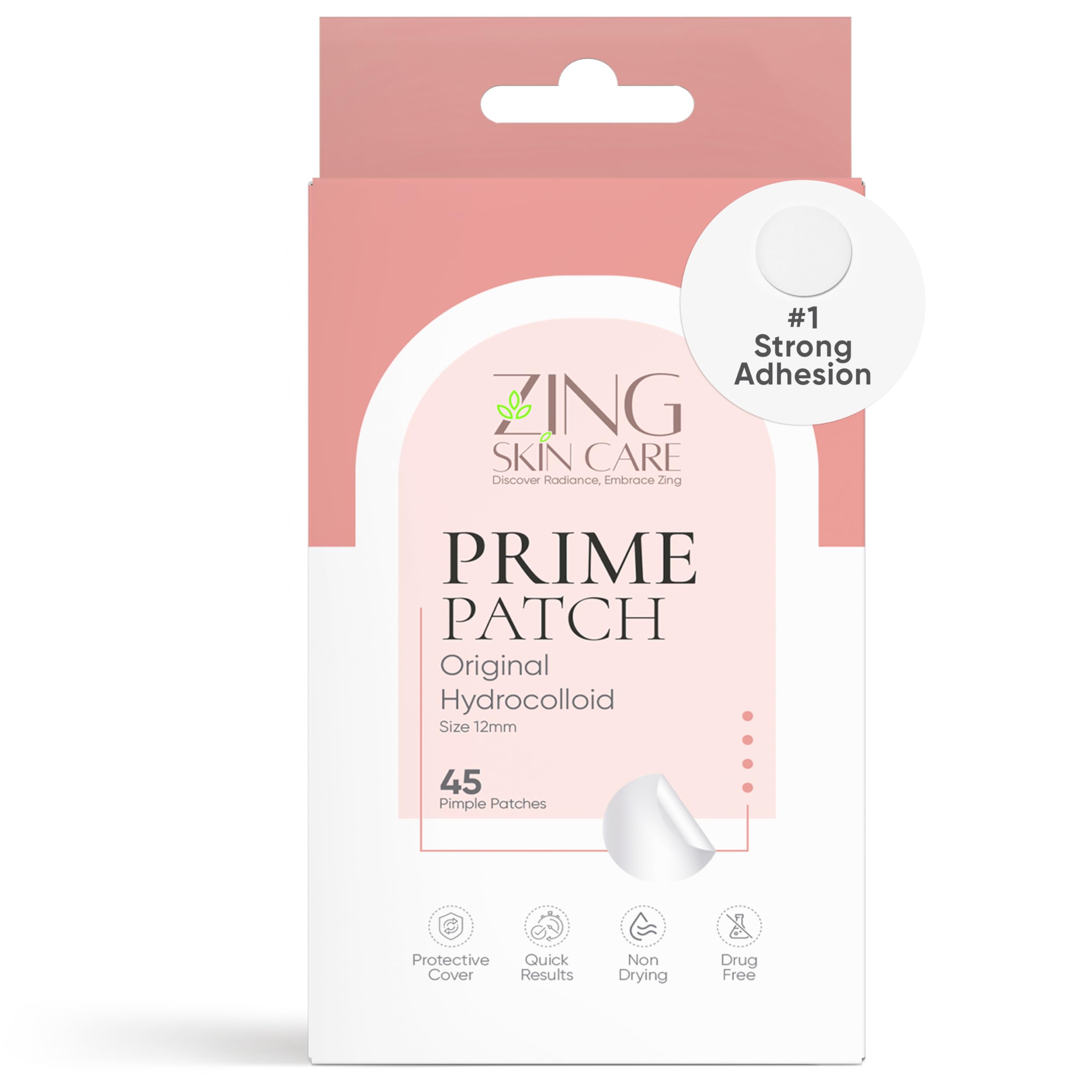 Prime Patch - Hydrocolloid Pimple Patches for Face, Clear Zit Stickers & Acne Dots, Strong Adhesion, Ultimate Blemish & Acne Pat