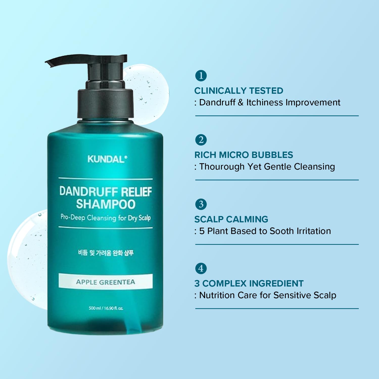 Kundal Pro Care Deep Cleansing Head Shower Hair Shampoo [White Musk] Reduce Flakes, Relieves Itchiness & Scalp Irritation, Scalp