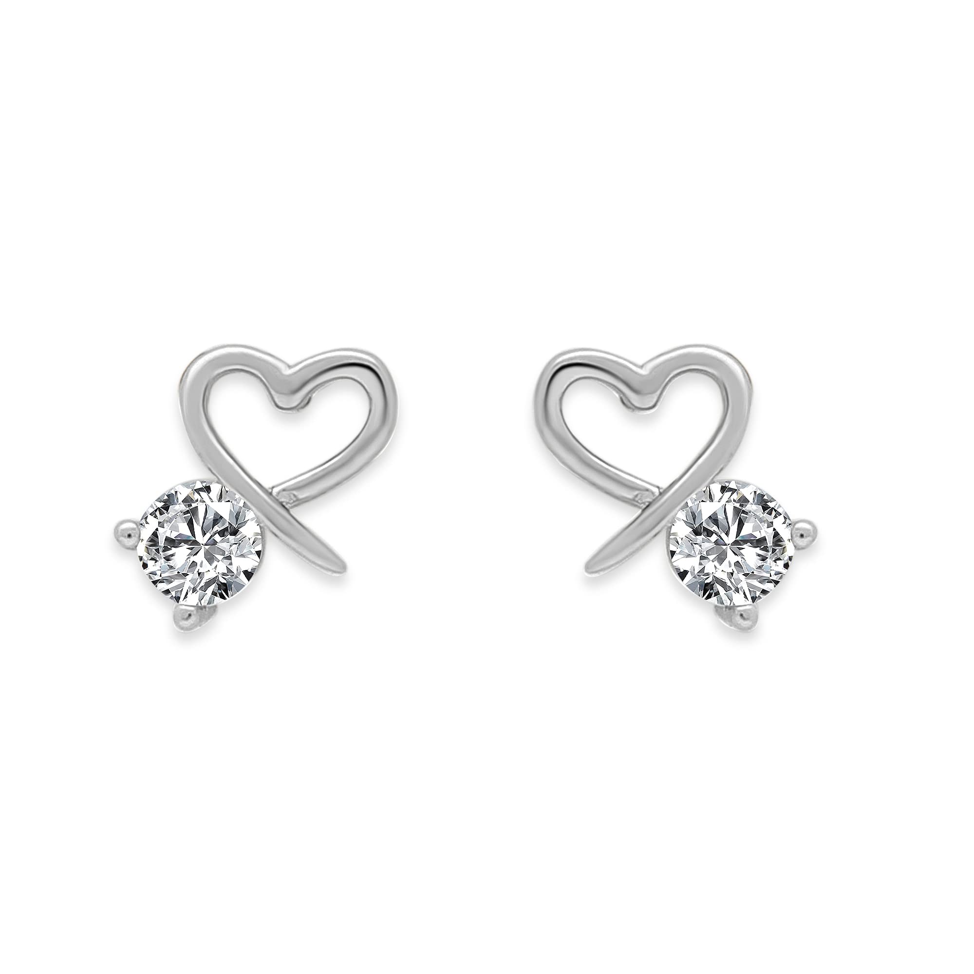Giva 925 Silver Mini Heart Drop Earrings | Gift For Girlfriend Wife Women & Girls |With Certificate Of Authenticity And 925 Stam