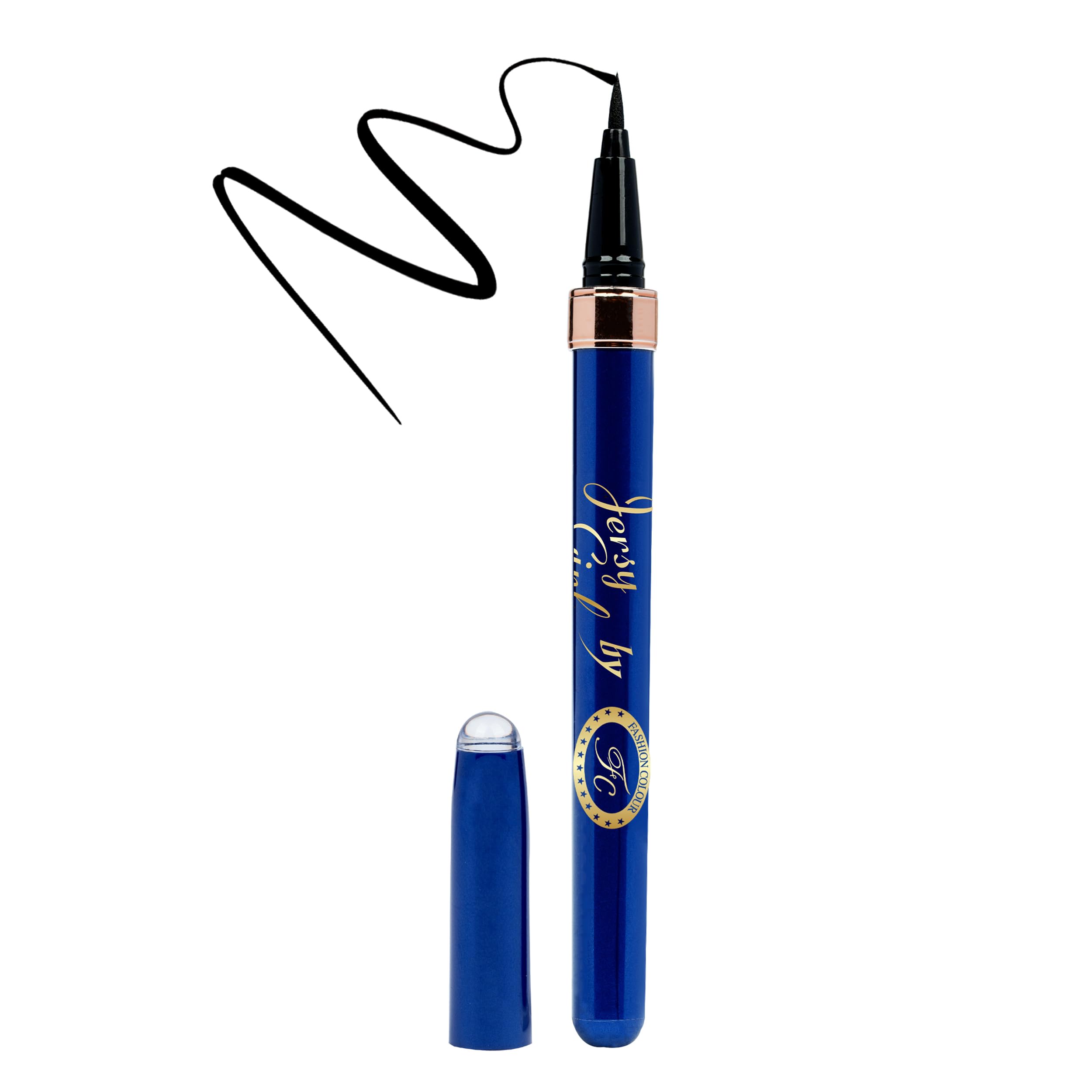 Jersey Girl By Fashion Colour Ultra Black Sketch Pen Eyeliner(1Ml) | Quick Drying Formula | Matte Finish | Eyeliner For Women | 