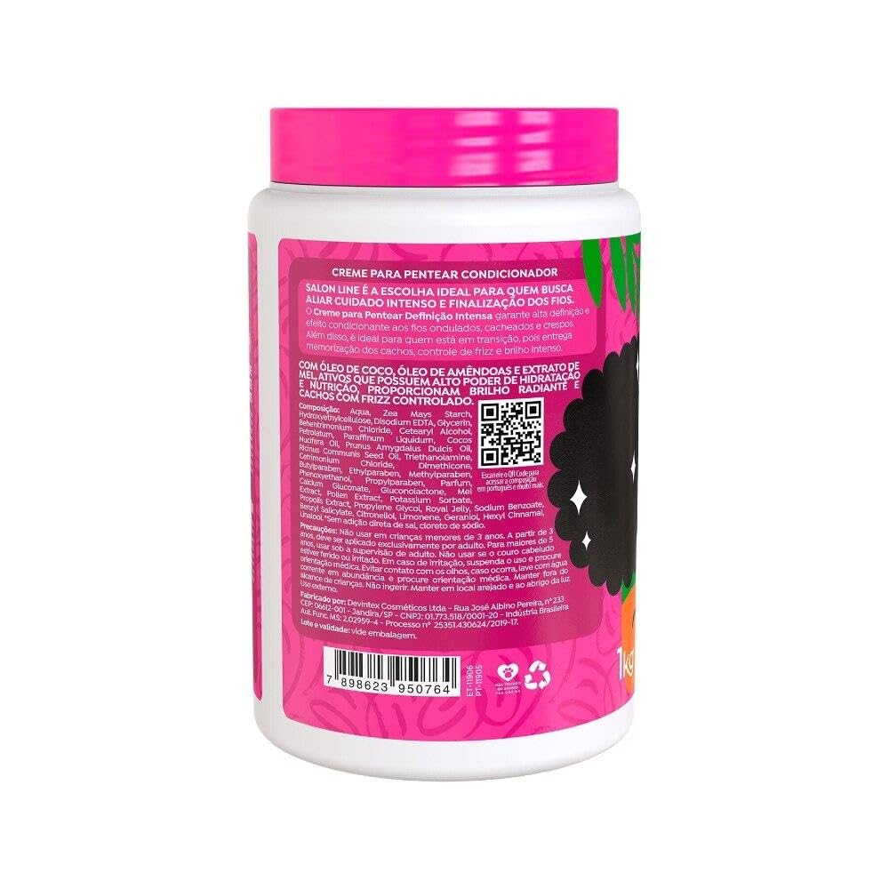 Linha Tratamento (Creme Para Pentear) Salon Line - Definicao Intensa 1000 Gr - (Salon Line Treatment (Combing Cream) Collection